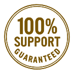 100% support guaranteed mark